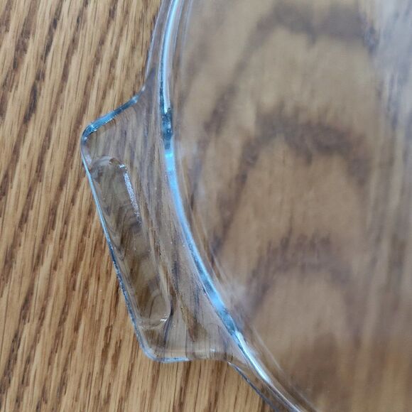 1940s Pyrex Flameware Top of Stove Ware 6.5" Blue Tint Sauce Pan 832-B No Handle - Picture 6 of 14